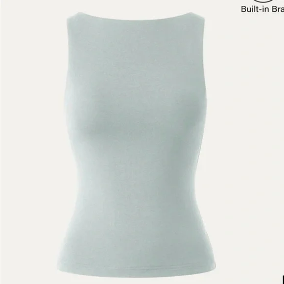 NWOT Light Azule Maxi skirt with Pockets and Tank - Picture 4 of 5